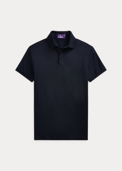 Polos Ralph Lauren Hombre Azul Marino - RLX Zip-Placket Stretch - YFDKX9140